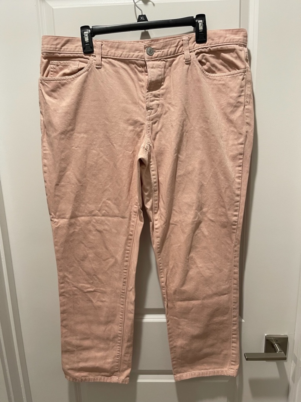 LOFT Blush Modern Boyfriend Jeans